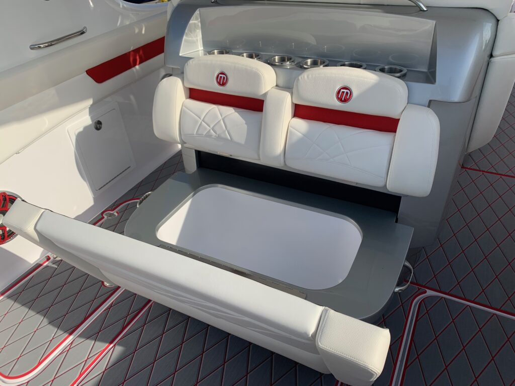 2022 Mystic Powerboats M4200 with triple Mercury Racing 450R engines
