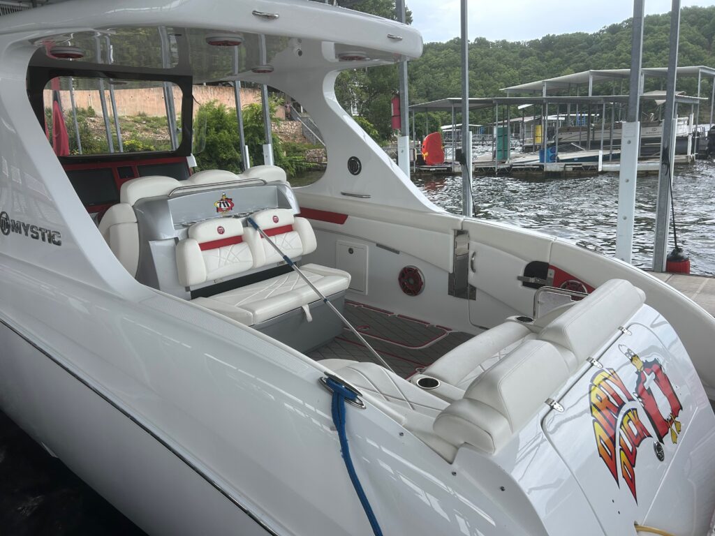2022 Mystic Powerboats M4200 with triple Mercury Racing 450R engines