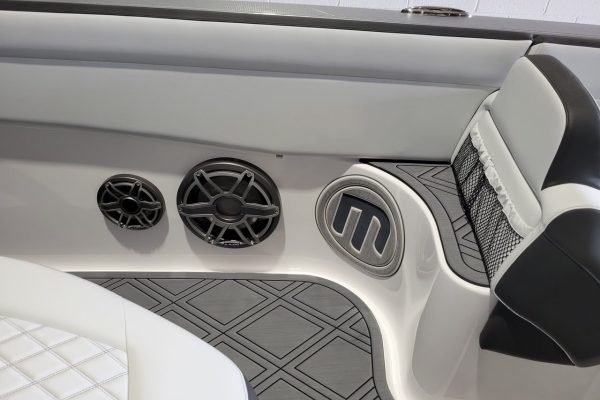 2022 Mystic Powerboats M4200 with quad Mercury Racing 450R engines at Lake of the Ozarks
